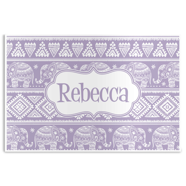 Custom Baby Elephant Disposable Paper Placemats (Personalized)