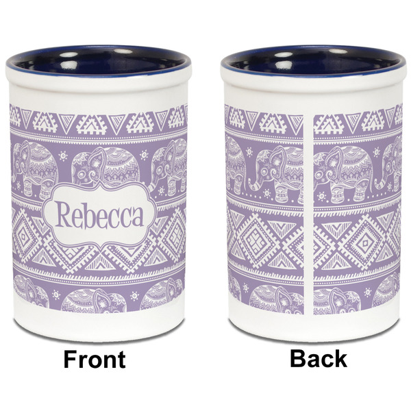 Baby Elephant Pencil Holder - Blue - approval