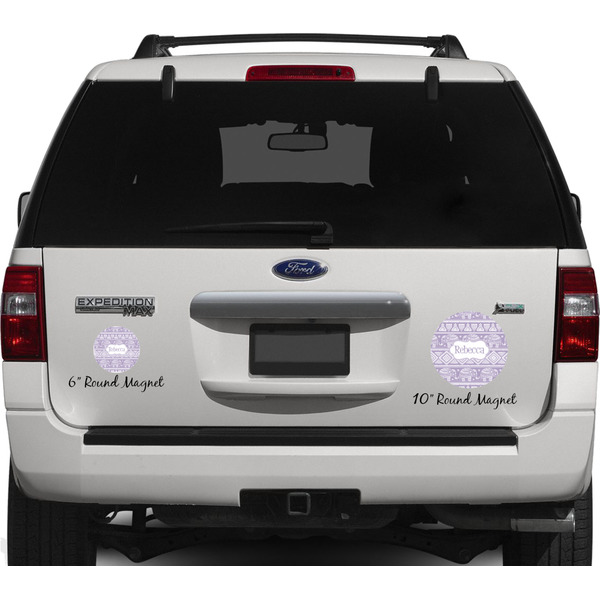 Baby Elephant Personalized Car Magnets on Ford Explorer