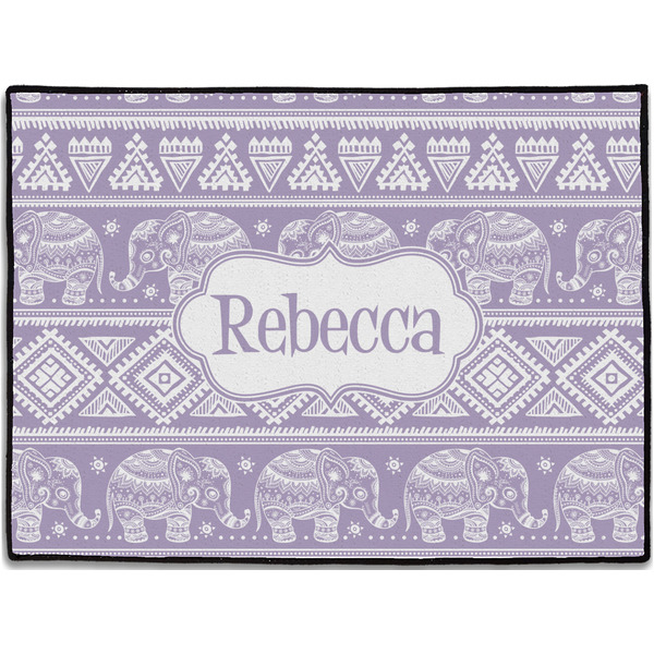 Custom Baby Elephant Door Mat (Personalized)