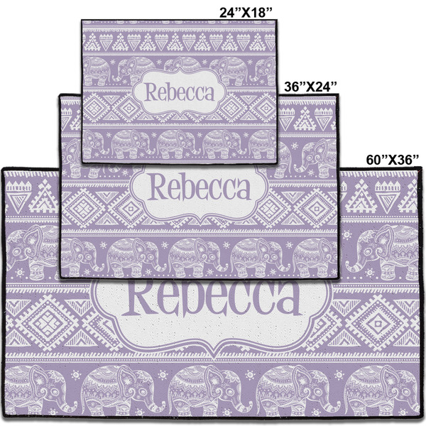 Baby Elephant Personalized Door Mat - Group Parent IMF