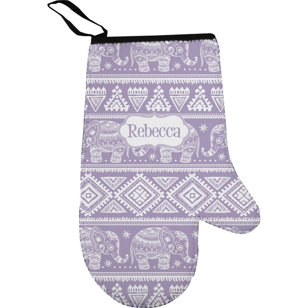 Baby Elephant Personalized Oven Mitt