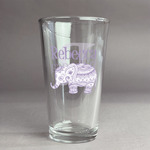 Baby Elephant Pint Glass - Full Color Logo (Personalized)