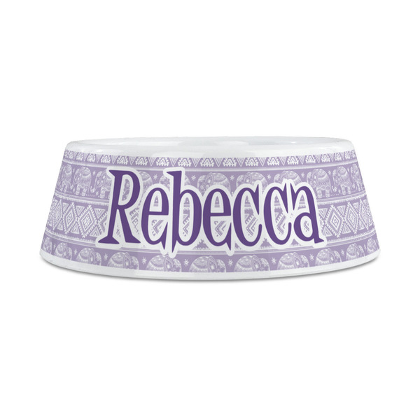 Baby Elephant Plastic Dog Bowls - Medium - FRONT