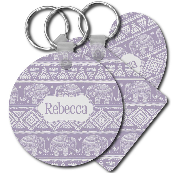 Custom Baby Elephant Plastic Keychain (Personalized)