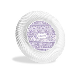 Baby Elephant Plastic Party Appetizer & Dessert Plates - 6" (Personalized)