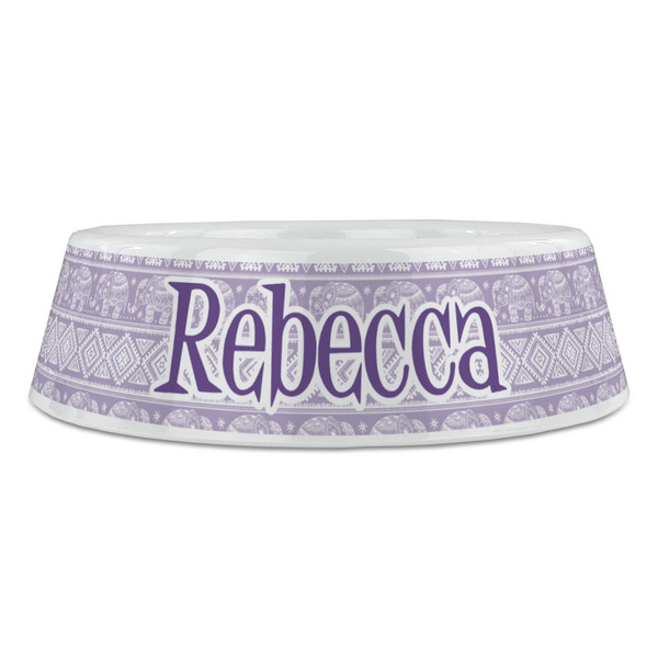 Baby Elephant Plastic Pet Bowls - Large - FRONT