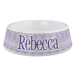 Baby Elephant Plastic Dog Bowl - Large (Personalized)