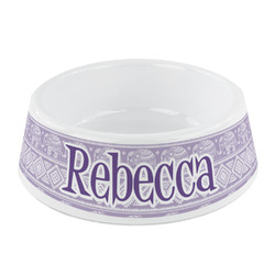 Baby Elephant Plastic Dog Bowl - Small (Personalized)