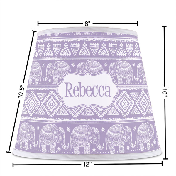 Baby Elephant Poly Film Empire Lampshade - Dimensions