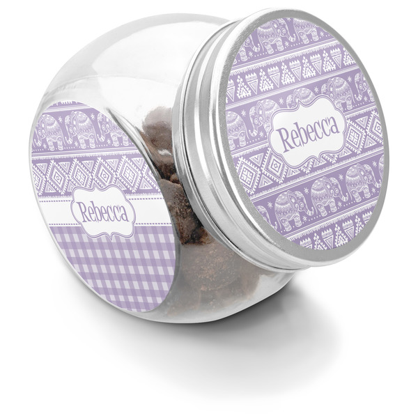Custom Baby Elephant Puppy Treat Jar (Personalized)