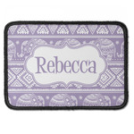 Baby Elephant Iron On Rectangle Patch w/ Name or Text