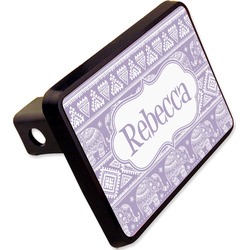 Baby Elephant Rectangular Trailer Hitch Cover - 2" (Personalized)