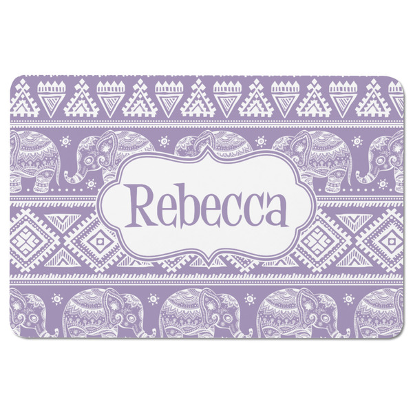 Baby Elephant Rectangular Fridge Magnet - FRONT