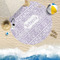 Baby Elephant Round Beach Towel Lifestyle