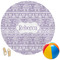 Baby Elephant Round Beach Towel (Personalized)