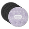 Baby Elephant Round Rubber Backed Coasters - Set of 4 (Personalized)