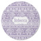 Baby Elephant Round Rubber Backed Coaster (Personalized)