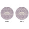 Baby Elephant Round Linen Placemats - APPROVAL (double sided)