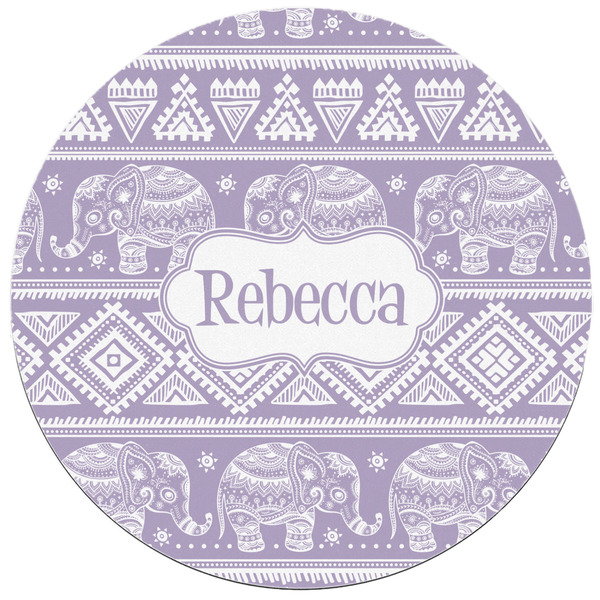 Baby Elephant Round Mousepad - APPROVAL