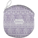 Baby Elephant Round Coin Purse (Personalized)