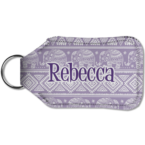 Baby Elephant Sanitizer Holder Keychain - Small (Back)