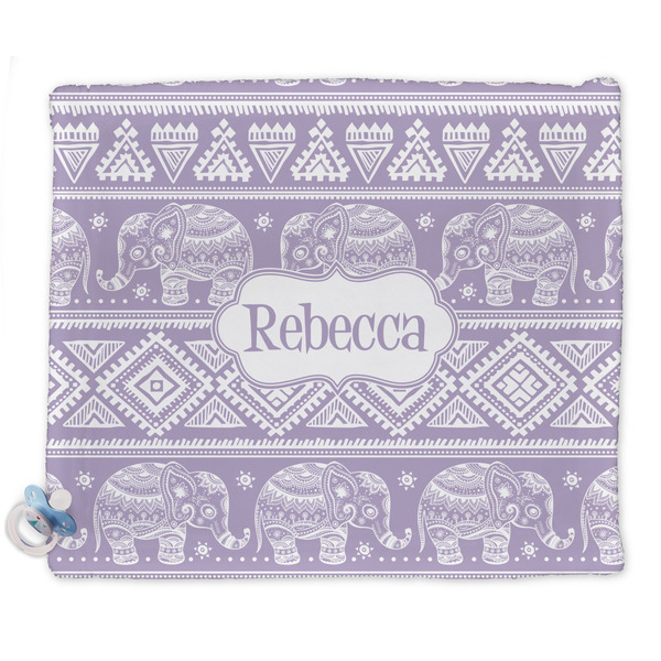 Custom Baby Elephant Security Blankets - Double Sided (Personalized)