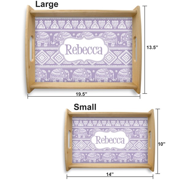 Baby Elephant Serving Tray Wood Sizes