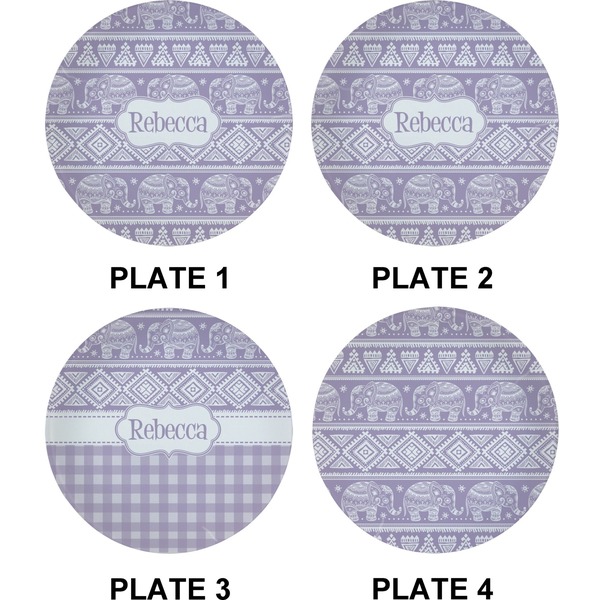 Baby Elephant Set of Appetizer / Dessert Plates (Approval)