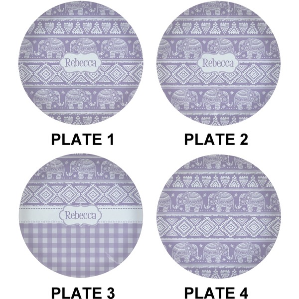 Baby Elephant Set of Lunch / Dinner Plates (Approval)