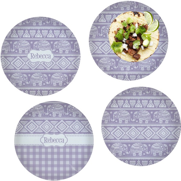 Baby Elephant Set of Lunch / Dinner Plates