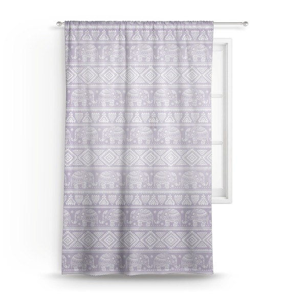 Custom Baby Elephant Sheer Curtain - 50"x84"
