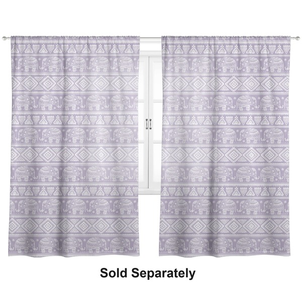 Baby Elephant Sheer Curtains