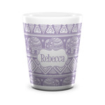 Baby Elephant Ceramic Shot Glass - 1.5 oz - White - Single (Personalized)
