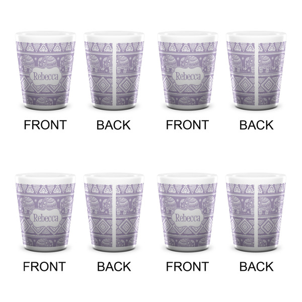 Baby Elephant Shot Glass - White - Set of 4 - APPROVAL