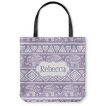 Baby Elephant Canvas Tote Bag - Large - 18"x18" (Personalized)