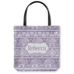 Baby Elephant Canvas Tote Bag - Small - 13"x13" (Personalized)