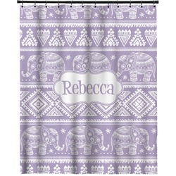 Baby Elephant Extra Long Shower Curtain - 70"x84" (Personalized)