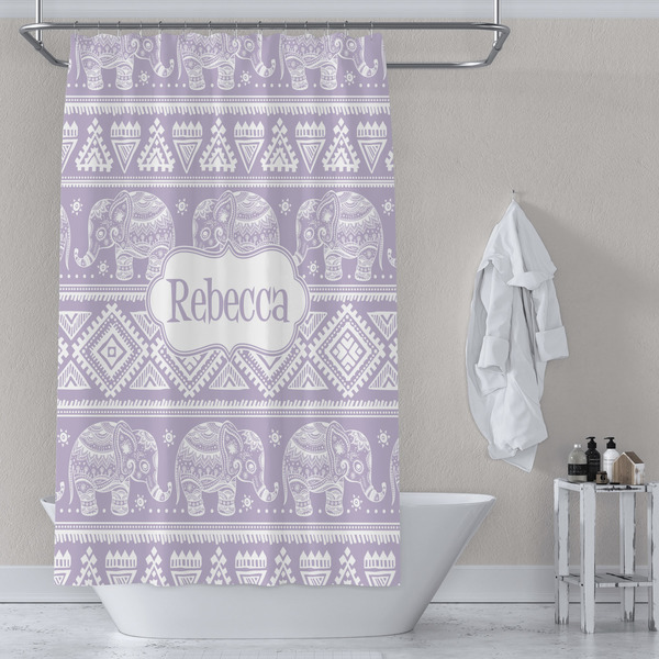 Baby Elephant Shower Curtain Lifestyle