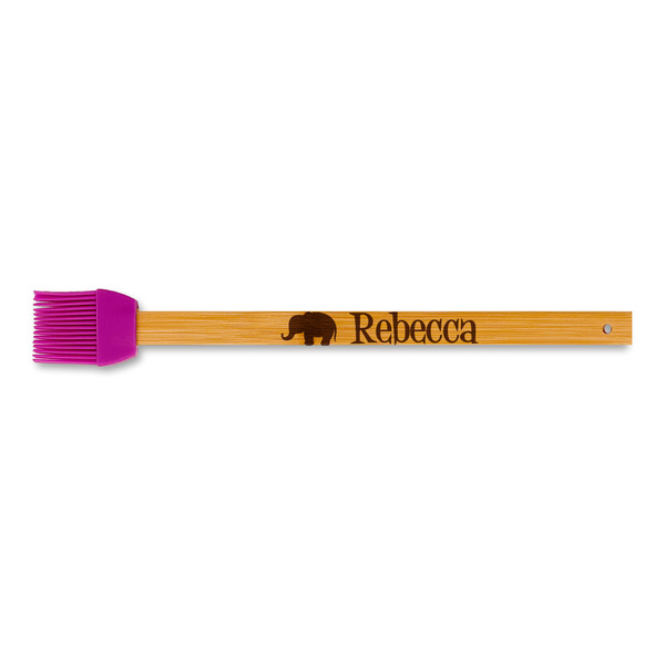 Custom Baby Elephant Silicone Brush - Purple (Personalized)