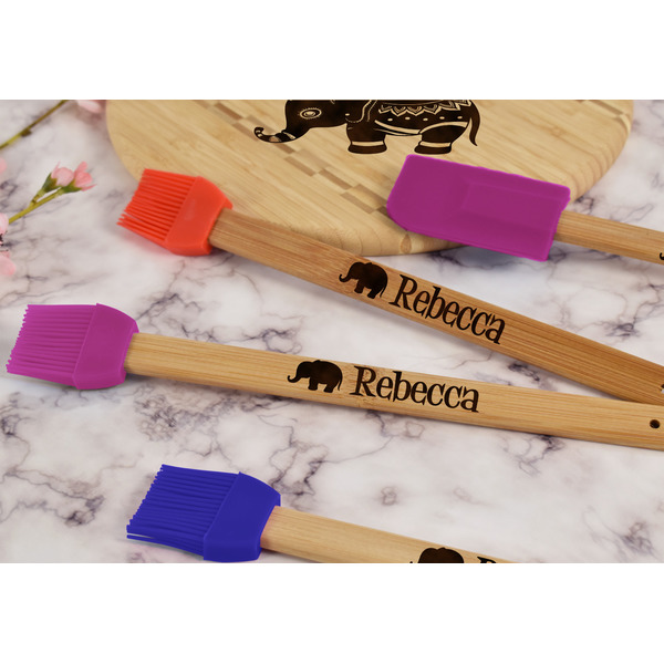 Baby Elephant Silicone Brush - Purple - Lifestyle