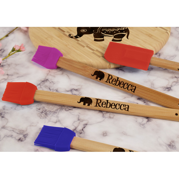 Baby Elephant Silicone Brush - Red - Lifestyle