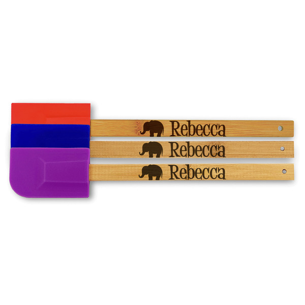 Custom Baby Elephant Silicone Spatula (Personalized)