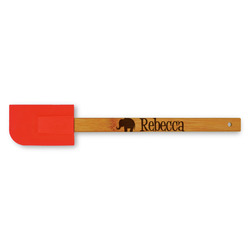 Baby Elephant Silicone Spatula - Red (Personalized)