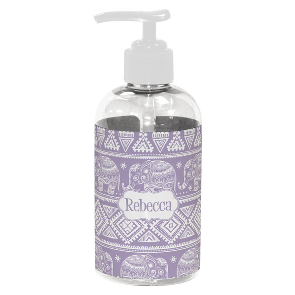Custom Baby Elephant Plastic Soap / Lotion Dispenser (8 oz - Small - White) (Personalized)