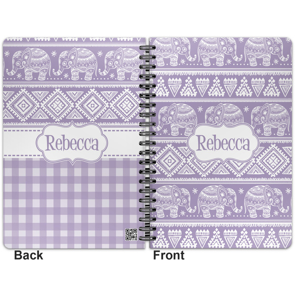 Baby Elephant Spiral Journal 7 x 10 - Apvl