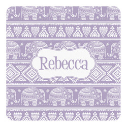 Baby Elephant Square Decal (Personalized)