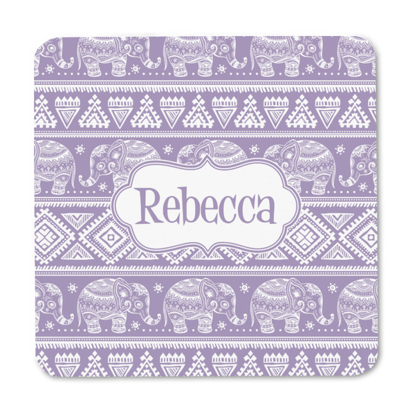 Baby Elephant Square Fridge Magnet - FRONT