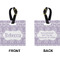 Baby Elephant Square Luggage Tag (Front + Back)