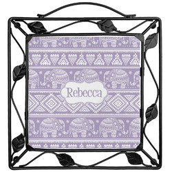 Baby Elephant Square Trivet (Personalized)